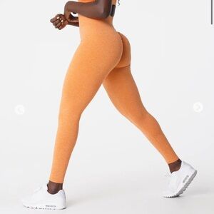 NVGTN Orange High-Waisted Leggings